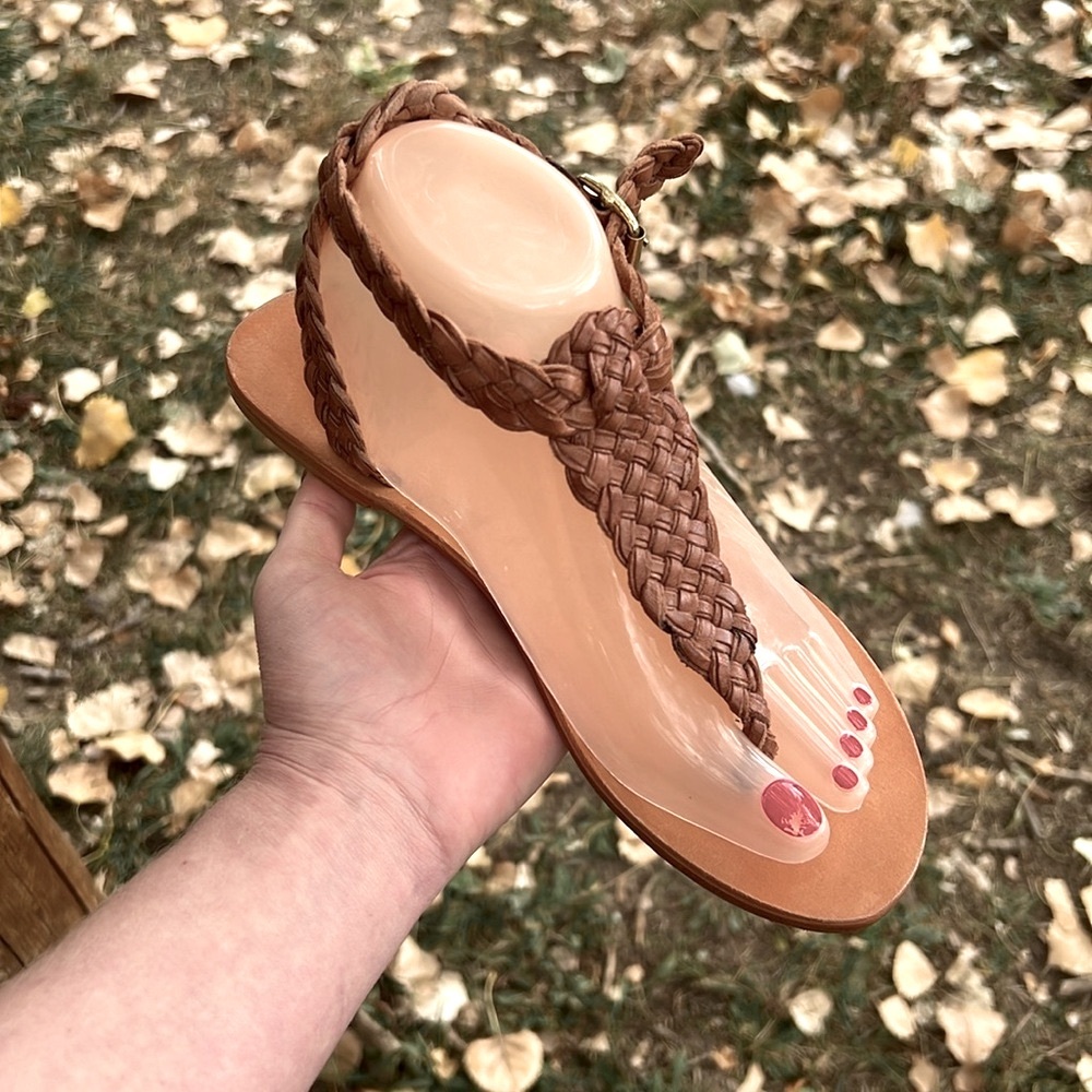 Ecote Brown Braided Sandals